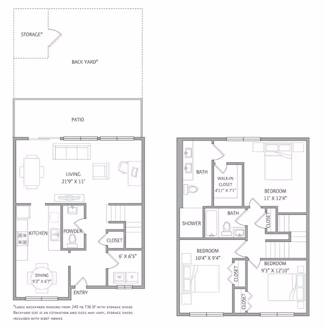 2 Beds • 50 Bath 03-2001B floor plan